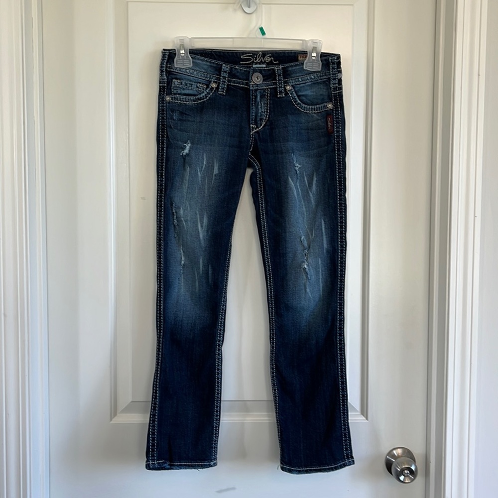 Silver frances jean capris size 25